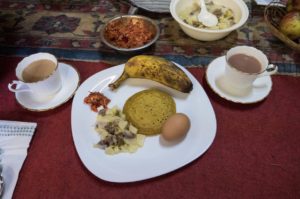 Delicious meal prepared by Aum leki 