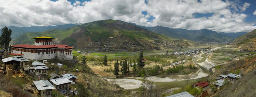 Paro Dzong overlooking paro valley | Trips to paro valley